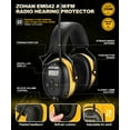 thumbnail image 3 of ZOHAN EM042 AM/FM Radio Headphone with Digital Display, 25dB NRR Ear Protection Noise Reduction Earmuffs, 3 of 8