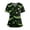 Green, variant on Halloween Scrub Tops Women Happy Funny Vintage Pumpkin Graphic Short Sleeve V Neck Scrubs Soft Novelty Vacation Shirts with Pockets Saffron XL