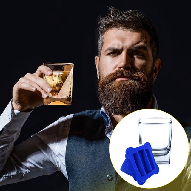 TIMIFIS Mold Mold Whiskey Wedge + Glass Ice Film Whisky Glass Layered Glass Kitchen Appliances
