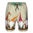 thumbnail image 4 of Yiaed Christmas Card With Gnomes Print Men's Swim Trunks with Lining Quick Dry Sports Shorts Beach Shorts Boardshorts-XX-Large, 4 of 5