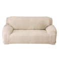thumbnail image 2 of Funda de sofá reclinable perfecl antideslizante elástica para sofá de 2 plazas beige, 2 of 7