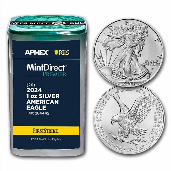 2024 1 oz Silver Eagles (20-Coin MD Premier   PCGS FS® Tube)