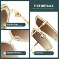 thumbnail image 3 of Gafas de Sol WOWSUN Oversized de Moda para Mujer con Protección UV400, 3 of 6