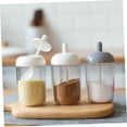 thumbnail image 3 of TAILTOSS 2 Pcs Sucrier avec Cuillère pour Ustensiles de Cuisine Forme Ronde, 3 of 8