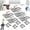 50 Pcs, variant on Drywall Repair Clips with Screws,Heavy-Duty Stainless Steel Drywall Clips,Stainless Steel Drywall Clips Repair Kit,Fits 1/2" and 5/8" Panels, for Hole Repair & DIY Home Improvement (20 Pcs)