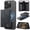 Black, variant on Kowauri for MagSafe Card Wallet Bag compatible with MagSafe Invisible Ultra-Thin Lightweight Kickstand Magnetic Mobile Wallet Man Woman, 4 Card Slots + 1 Cash Bag. (Black, Magnetic Wallet)