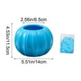 thumbnail image 3 of Originality Plastic Flower Pot Imitation Pumpkin Shape Decoration Vase Festive Dress Material Two Halves Splicing, 3 of 6