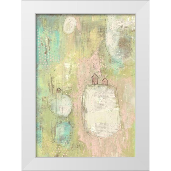 Ogren, Sarah 11x14 White Modern Wood Framed Museum Art Print Titled - 5 Houses