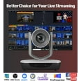 thumbnail image 5 of AVKANS AI Auto Tracking PTZ Camera with NDI HX3 (License Included) - 20X Optical Zoom, HDMI/SDI/USB Outputs, 1080P 60fps for Church Worship, Live Events, Weddings, Sports - Compatible with OBS, 5 of 8