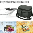 thumbnail image 4 of Tirrinia Insulated Lunch Box Women MenCapacity Oxford for Work School Cooler Container Picnic Tote with Shoulder Strap, 4 of 7