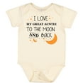 thumbnail image 3 of Inktastic I Love My Great Auntie to the Moon and Back Boys or Girls Baby Bodysuit, 3 of 5
