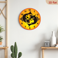 thumbnail image 5 of A 10-inch 2D flat "Pisces Shadow" themed wooden silent wall clock is an excellent choice for Halloween/Easter/Christmas gifts and is suitable for modern home decoration art., 5 of 7