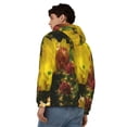 thumbnail image 4 of Uemuo Cactus Flowers for Men's Fashion Full-zip Hoodies & Sweatshirts with Kangaroo Pocket, Zip-up Hooded Sweatshirt, Moisture Wicking & Breathable-X-Large, 4 of 5