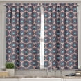 thumbnail image 2 of Ambesonne Traditional Valance & Curtain, Hexagonal Tiles, 55"x36", Multicolor, 2 of 6