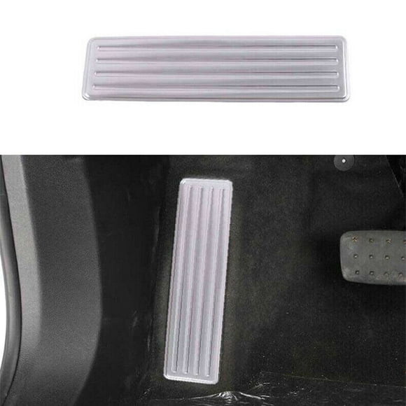 For Chevry Blazer 2019-22 silver Car Left Side Foot Rest Pedal Panel Cover trim