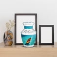 thumbnail image 4 of MUKTIVE Boat Memorial Female Cremation Urn for Human Ashes, Aqua Blue Burial Keepsake Urns for Adult Male, Miniature Urns for Mother & Father Funeral, 3 inch, 4 of 7