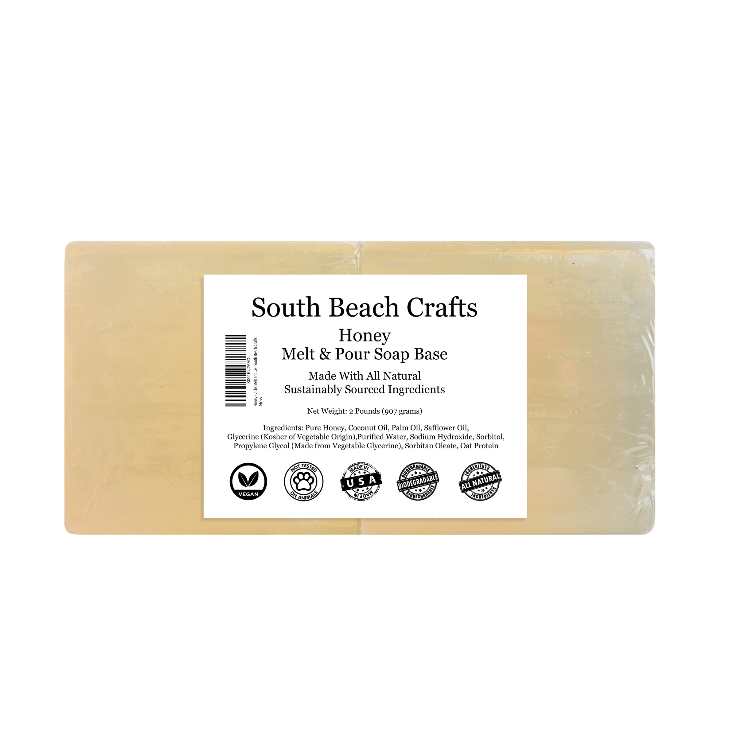 Shea Butter - 2 Lbs Melt and Pour Soap Base - South Beach Crafts