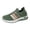 Green, variant on Pandaie Womens Slip on Sneakers Breathable Knit Lightweight Walking Shoes Memory Foam Cushioned Platform Tennis Sneaker for All Day Comfortable Black 6