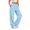 A-Light Blue479, variant on XIAONU Solid Cargo Wide Leg Pants for Womens Drawstring Waist Flap Side Pockets Sport Trousers