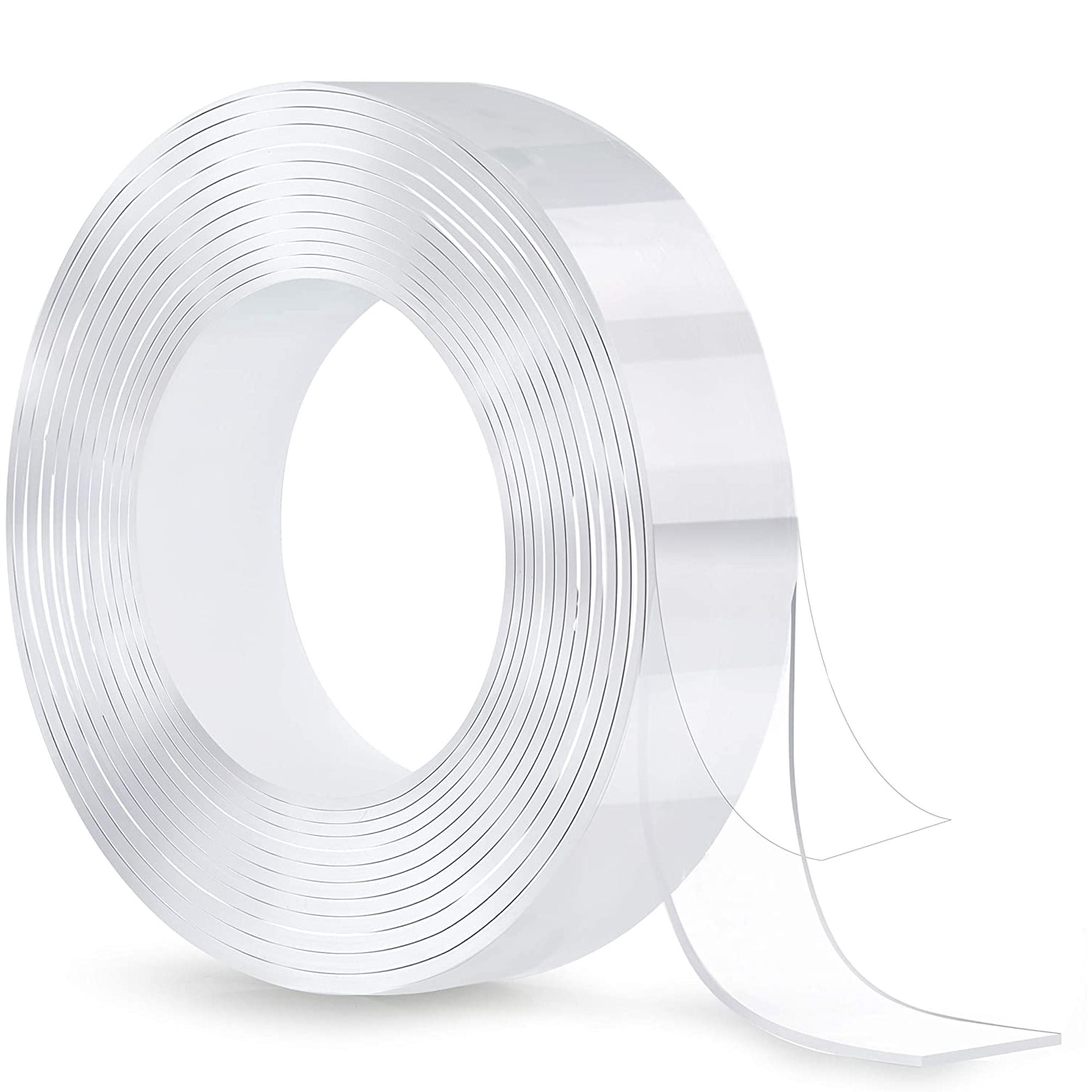 Nano Gel Grip Traceless Washable Tape with Double Side Adhesive, Anti Slip Transparent (9.84 Feet/3M)