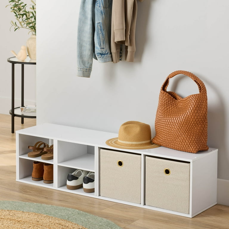 Mainstays 4 Cube Vertical Storage Organizer, White - Walmart.com