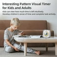 thumbnail image 3 of 60 Minutes Visual Timer with Night Light, Countdown Timer, Pomodoro Timer with Rainbow Pattern, Suitable for Kids and Adults, 3 of 5
