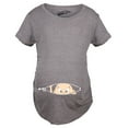 thumbnail image 2 of Maternity Baby Peeking T Shirt Funny Pregnancy Tee for Expecting Mothers, 2 of 7