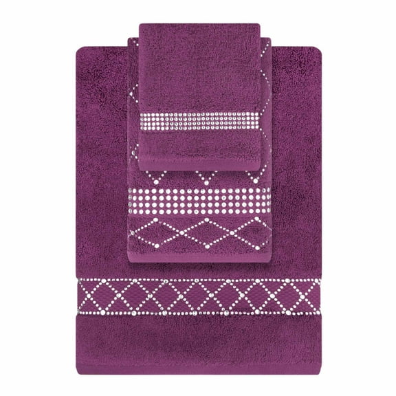 Atlas 3-Piece Towel Set - Purple