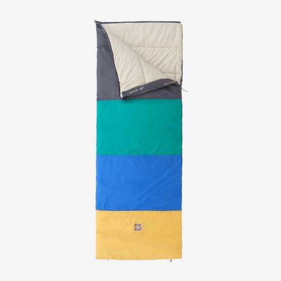 Nomad Outdoor Blazer Multicolor Sleeping Bag, 100% Percal Cotton Blanket Sleeping Bag for Camping and Sleepovers, Multicolor