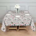 thumbnail image 3 of White Christmas Deer and Gift Pattern Square Tablecloth,Waterproof Square Table Cover,Wipeable Spillproof Washable Table Cover for Home Kitchen Party Decor 42"X42"(107x107cm), 3 of 6