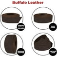 thumbnail image 4 of European Leather Works - Buffalo Belt Blanks 8-10 oz 3-4mm Size: 1.5"x40" 3.8x101.6cm - Brown Color Full Grain Leather Belt Straps/Strips for Tooling, Holsters, 4 of 8