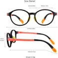 thumbnail image 4 of LifeArt Kid Blue Light Blocking Glasses, Filter 85% of Harmful Blue Light, Anti Eyestrain and Blurry, Computer Glasses(Orange), 4 of 6