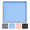 Blue-22"L x 19"W, variant on Silicone Kitchen Mat Black 22"L x 19"W Under Sink Multi-purpose