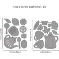 thumbnail image 6 of 2Pcs Tea Tools Cutting Dies Afternoon Tea Embossing Stencils Tea Cup Teapot Decorations Template for Tea Time Theme Card Scrapbooking and DIY Craft Album Paper Card Decor Mixed Color DIY, 6 of 7