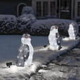 thumbnail image 1 of Decoraciones navideñas de pingüino iluminadas JanHm de PVC con miniluces LED 3 piezas, 1 of 5