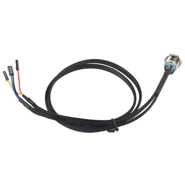 Cable de botón de Encendido de la computadora, Interruptor de reinicio de energía de la PC Kit de Cable de Cable LED Ensamblar para computadora(Azul) EOTVIA No