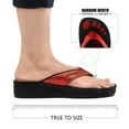 thumbnail image 6 of Aerosoft Glitter Thong Beach Summer Arch Support Flip Flops for Women, 6 of 8