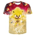 thumbnail image 3 of Camiseta de Sonic para niños, camisetas para niños, camisetas casuales de manga corta con estampado para niños, camisetas de verano para niños, 3 of 5