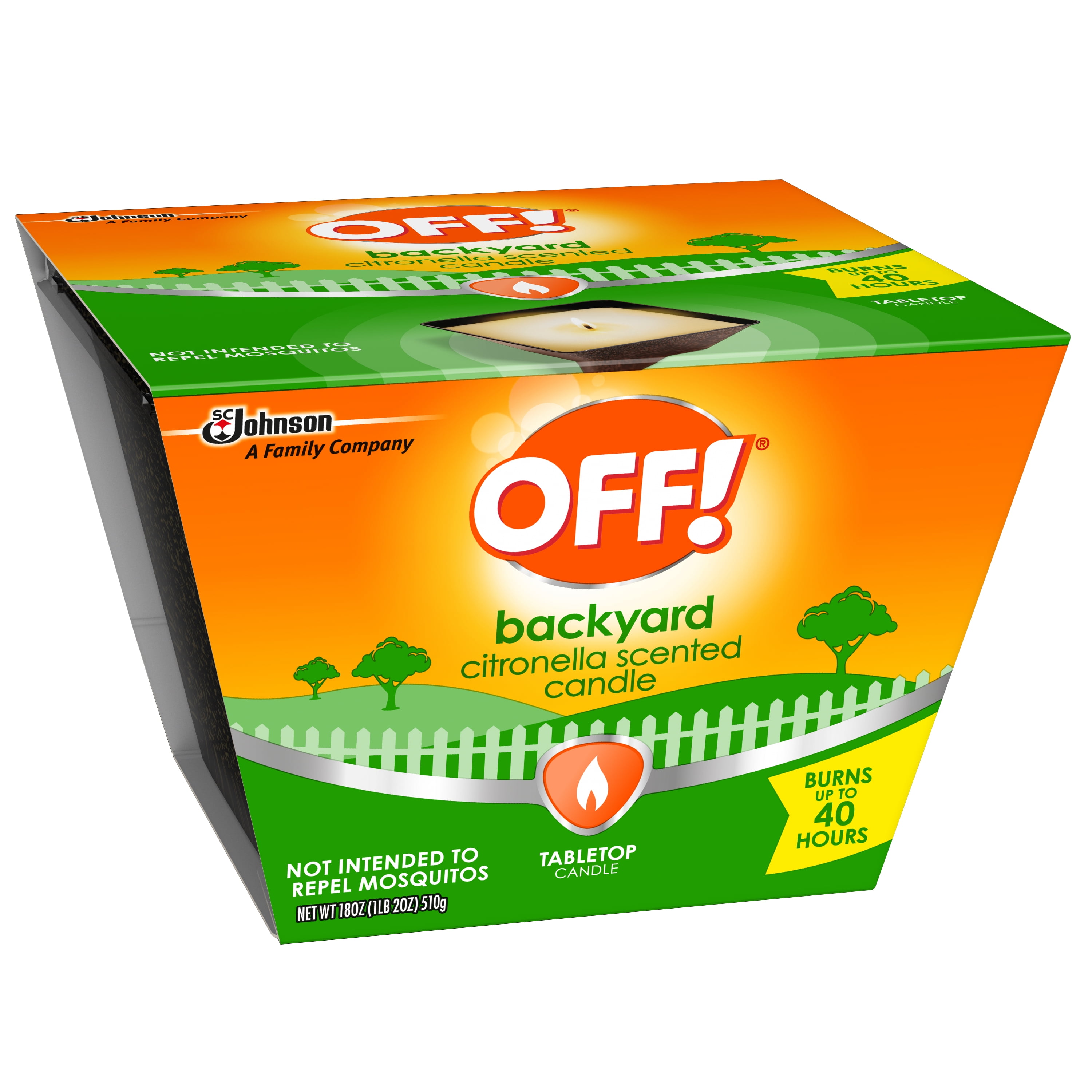 OFF! Citronella Scented Outdoor Candle, 18 oz. (Pack of 3)