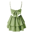 thumbnail image 5 of Wdgfv Robe Courte Dos Nu avec Nœud pour Femmes Été, 5 of 5
