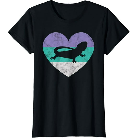 t-shirt Bearded Dragon Gift Shirt For Women & Girls Retro Cute T-Shirt mens，black，women，funny，journey，Crew Neck, Short Sleeve,custom clothing patterns.gift