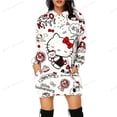 thumbnail image 3 of Sudadera con capucha de gran tamaño con estampado de otoño 2023, sudaderas con capucha casuales para mujer, sudadera HELLO KITTY, sudadera holgada informal de marca urbana, 3 of 5