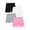 White, variant on KAUOD 4 Pack Girls Bike Shorts Kids Running Athletic Dance Cartwheel Shorts Summer Plain Comfy Under Dress Short Pants