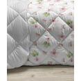 thumbnail image 3 of Cherry Blossom Down Alternative Comforter, Inspirational Seasonal Flower Garden Arrangement in Pastel Color, Microfiber Quilt for All Season, 5 Sizes, Pale Blue Redwood Pink, by Ambesonne, 3 of 3