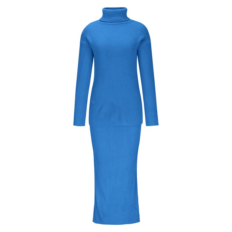 crew neck sweater dress Cable Knit Sweater Dress