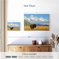 thumbnail image 4 of Elephant Stock Grand Teton Bison Bull Wall Art - Horizontal Canvas Wall Art - Living Room Wall Decor - Animal Canvas - Blue And Brown Decor - 12" x 8", 4 of 8