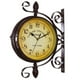 thumbnail image 1 of Reloj De Pared Blanco Retro Reloj De Pared De Doble Cara Para Sala De Estar Dormitorio Estudio Comedor Guardurnaity HA023997-02, 1 of 6