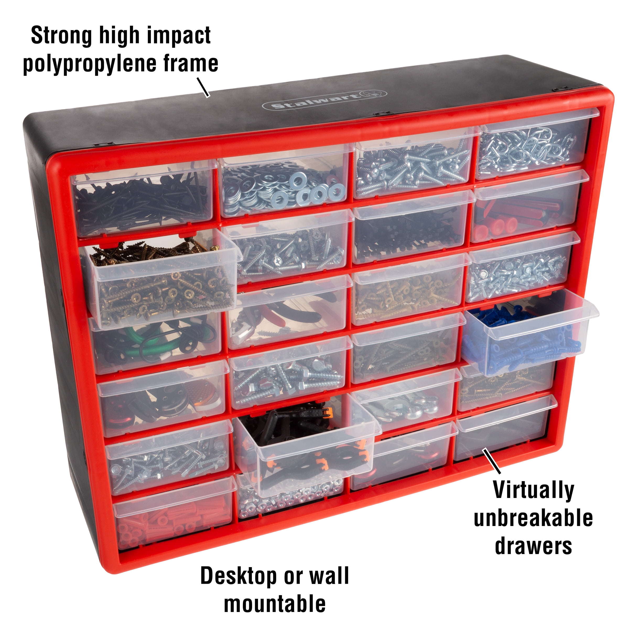 Small Parts Storage Cabinet Drawer Organizer Box Bin Craft 24