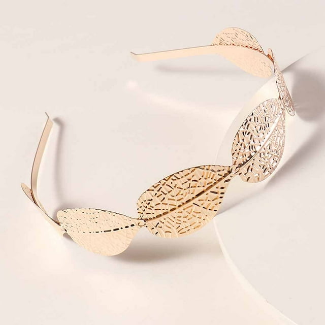 Kelon Bandeau en Solde Foulard Femme Accessoires Cheveux Style Rétro Perle Fleur Feuilles Bandeau Simple