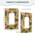 thumbnail image 5 of ZICANCN Outlet Covers Wall Plate, Yellow Sunflower Realistic Flower Light Switch Cover Decorative, Duplex Toggle Combo 1-Gang, 5 of 9